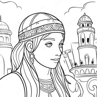 ਖੋਏ ਹੋਏ ਸ਼ਹਿਰਾਂ ਦਾ ਰੱਖਿਆ ਕਰਨ ਵਾਲਾ ਰੰਗੀਨ ਪੰਨਾ ਰੰਗ ਕਰਨ ਵਾਲੇ ਪੰਨੇ