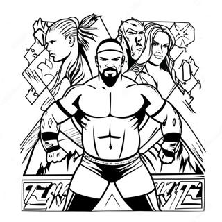 ਕਸਟਮ ਨਾਮ Wwe ਰੰਗ ਭਰਨ ਵਾਲਾ ਪੰਨਾ ਰੰਗ ਕਰਨ ਵਾਲੇ ਪੰਨੇ