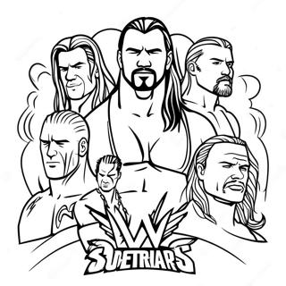 ਕਾਰਵਾਈ ਵਿੱਚ Wwe ਸੁਪਰਸਟਾਰ ਰੰਗ ਕਰਨ ਵਾਲਾ ਪੰਨਾ ਰੰਗ ਕਰਨ ਵਾਲੇ ਪੰਨੇ