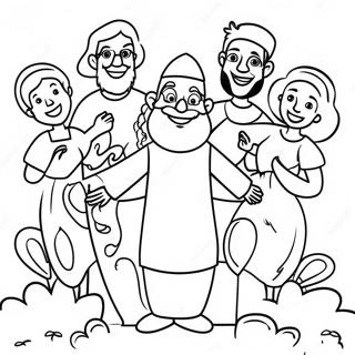 ਖੁਸ਼ੀ ਭਰਿਆ ਸ਼ਾਵuot ਪਰਿਵਾਰ ਰੰਗ ਕਰਨ ਵਾਲਾ ਪੰਨਾ ਰੰਗ ਕਰਨ ਵਾਲੇ ਪੰਨੇ